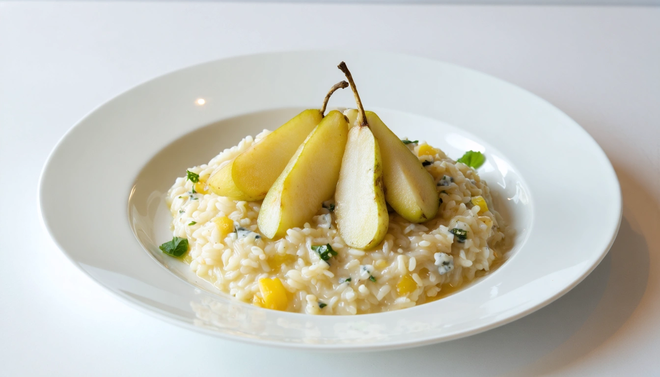 Risotto pere e gorgonzola